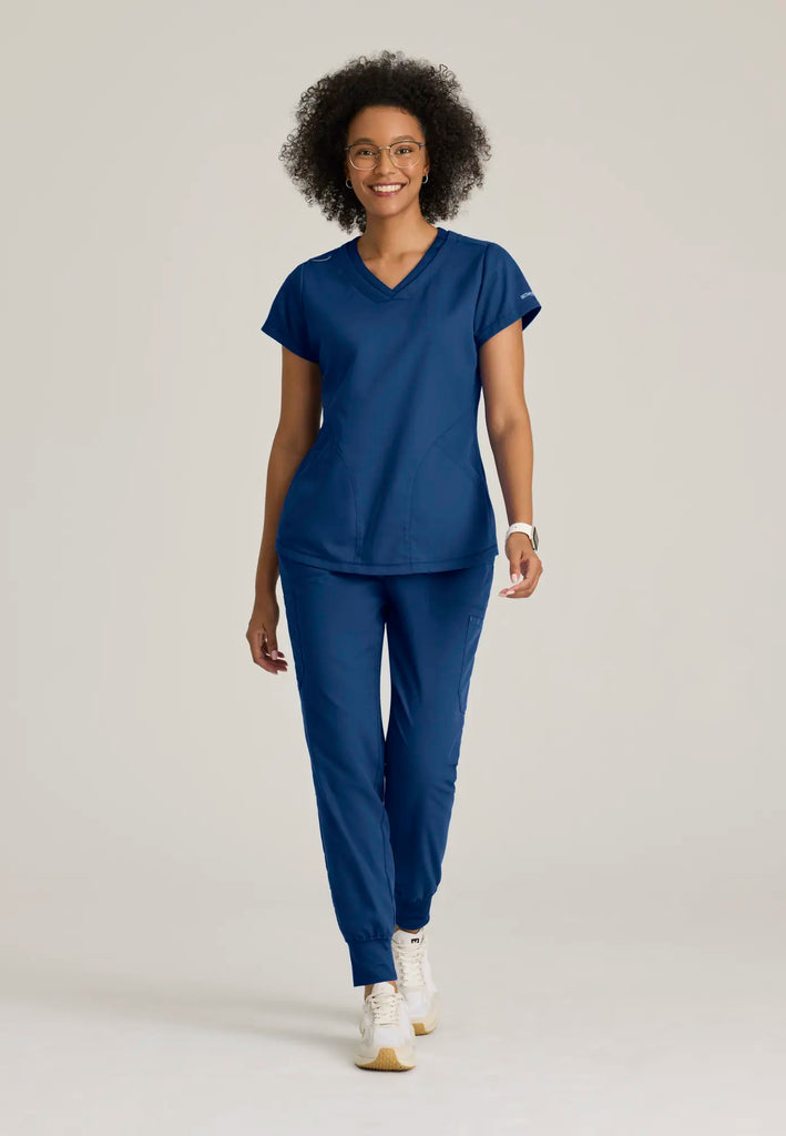 Barco Scrubs Women's Finley Jogger Indigo | scrub-supply.com