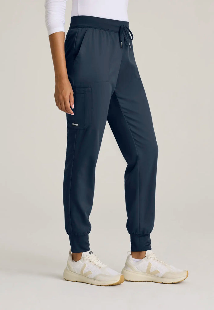 Barco Scrubs Women's Finley Jogger Steel | scrub-supply.com