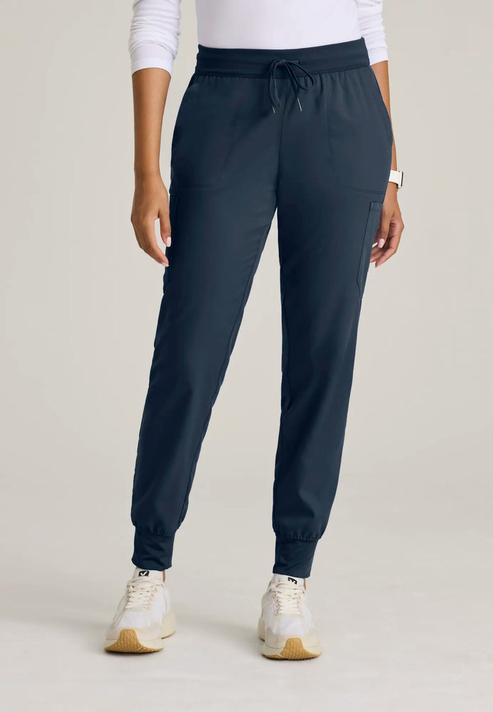 Barco Scrubs Women's Finley Jogger Steel | scrub-supply.com