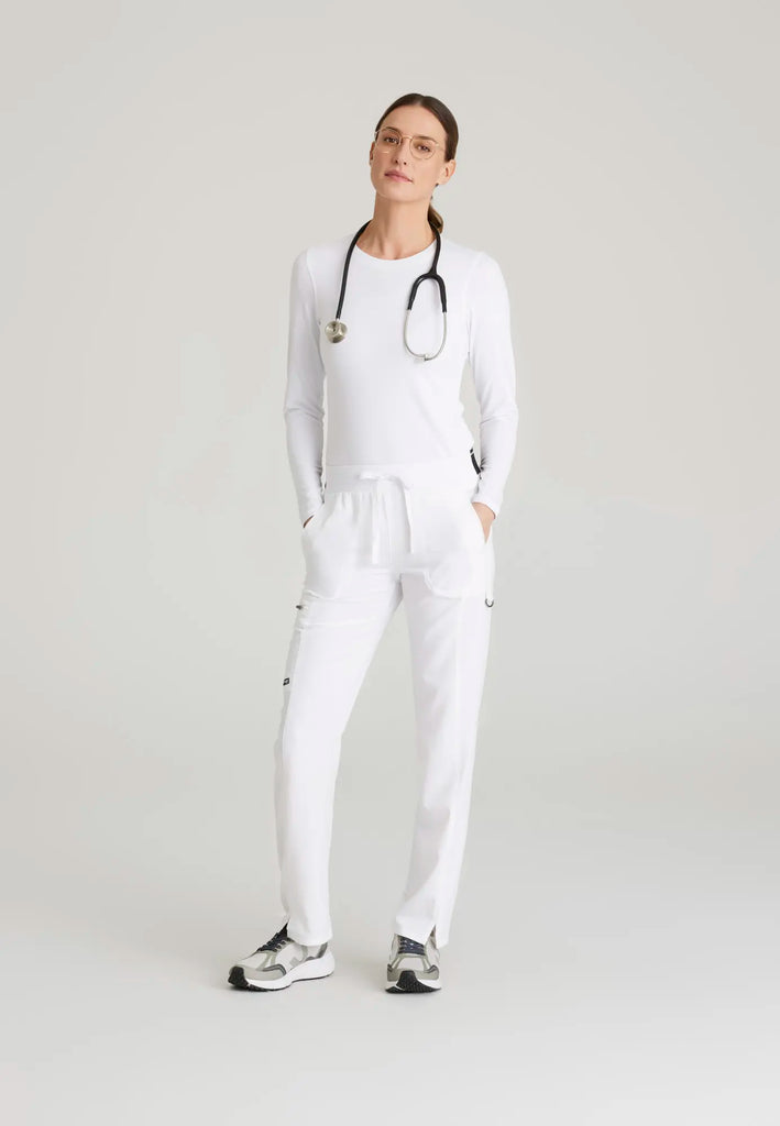 Barco Scrubs Women's Kim Pant White | scrub-supply.com