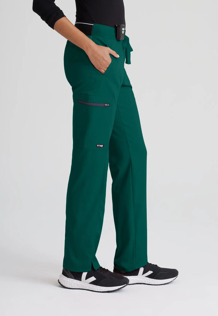 Barco Scrubs Women's Kim Pant Hunter Green | scrub-supply.com