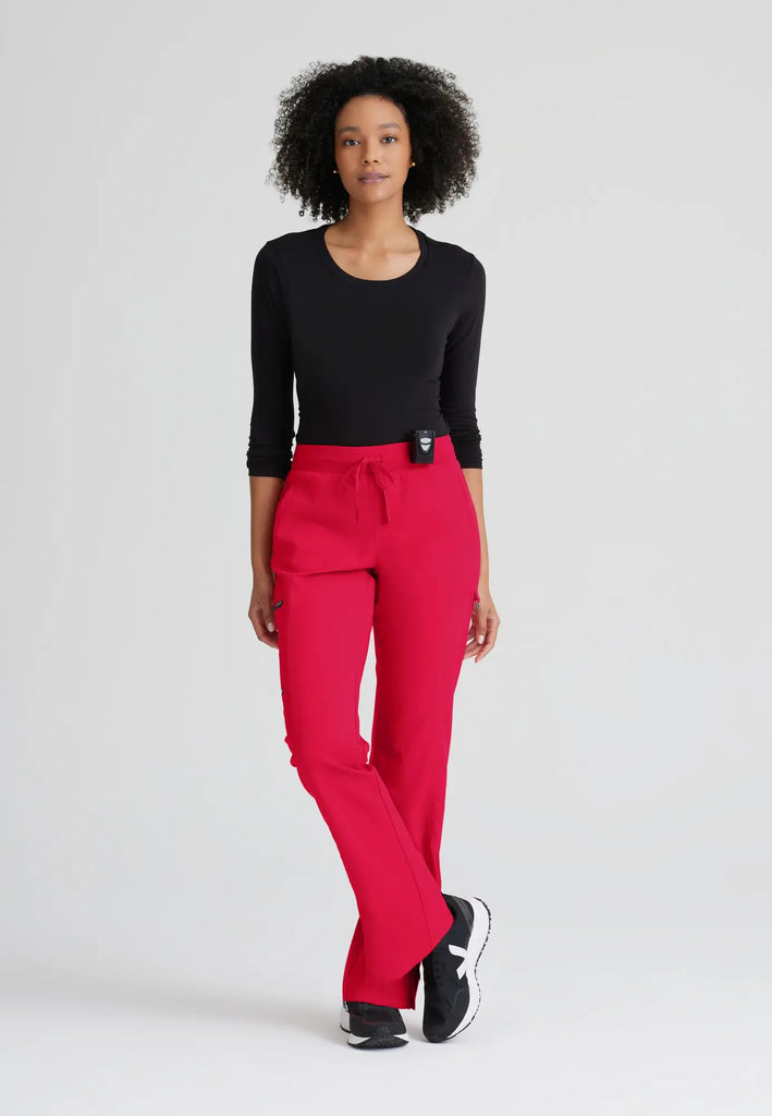 Barco Scrubs Women's Kim Pant Scarlet Red | scrub-supply.com