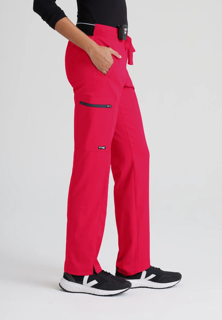 Barco Scrubs Women's Kim Pant Scarlet Red | scrub-supply.com