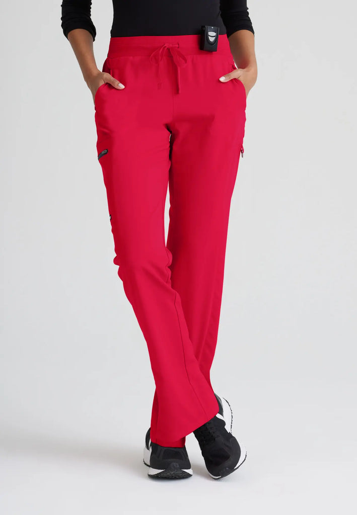 Barco Scrubs Women's Kim Pant Scarlet Red | scrub-supply.com