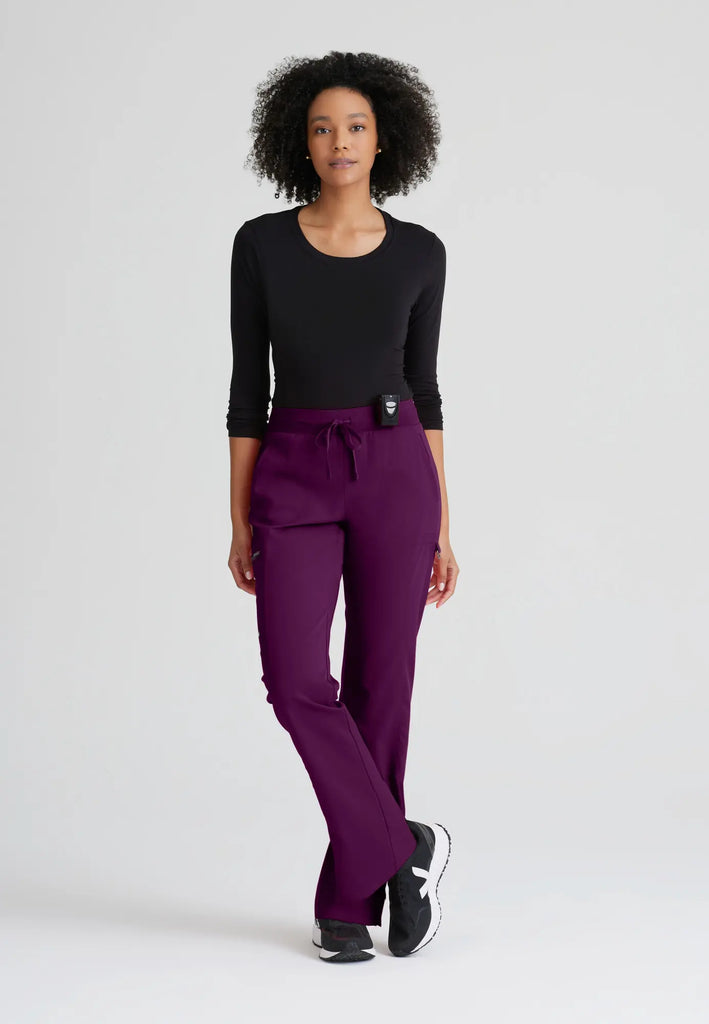 Barco Scrubs Women's Kim Pant Wine | scrub-supply.com