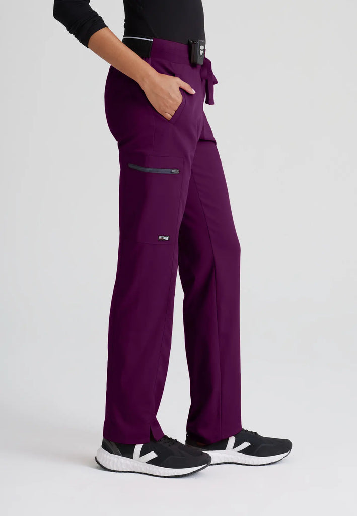 Barco Scrubs Women's Kim Pant Wine | scrub-supply.com