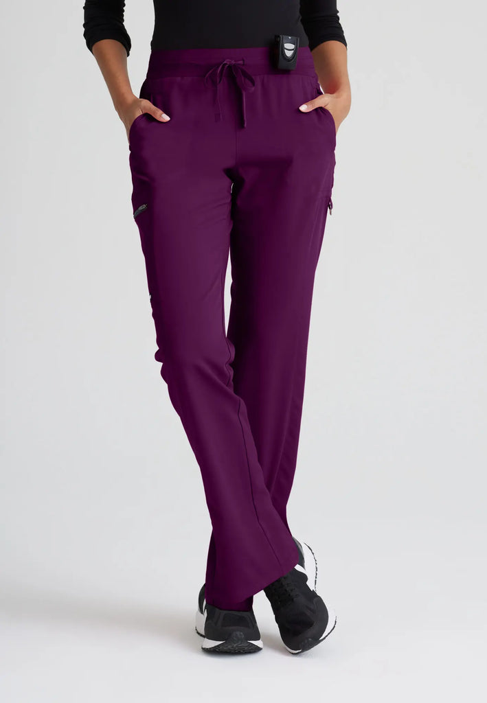 Barco Scrubs Women's Kim Pant Wine | scrub-supply.com