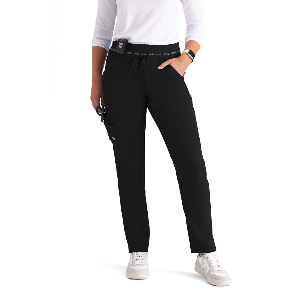 Barco Scrubs Women's Serena Pant Black | scrub-supply.com