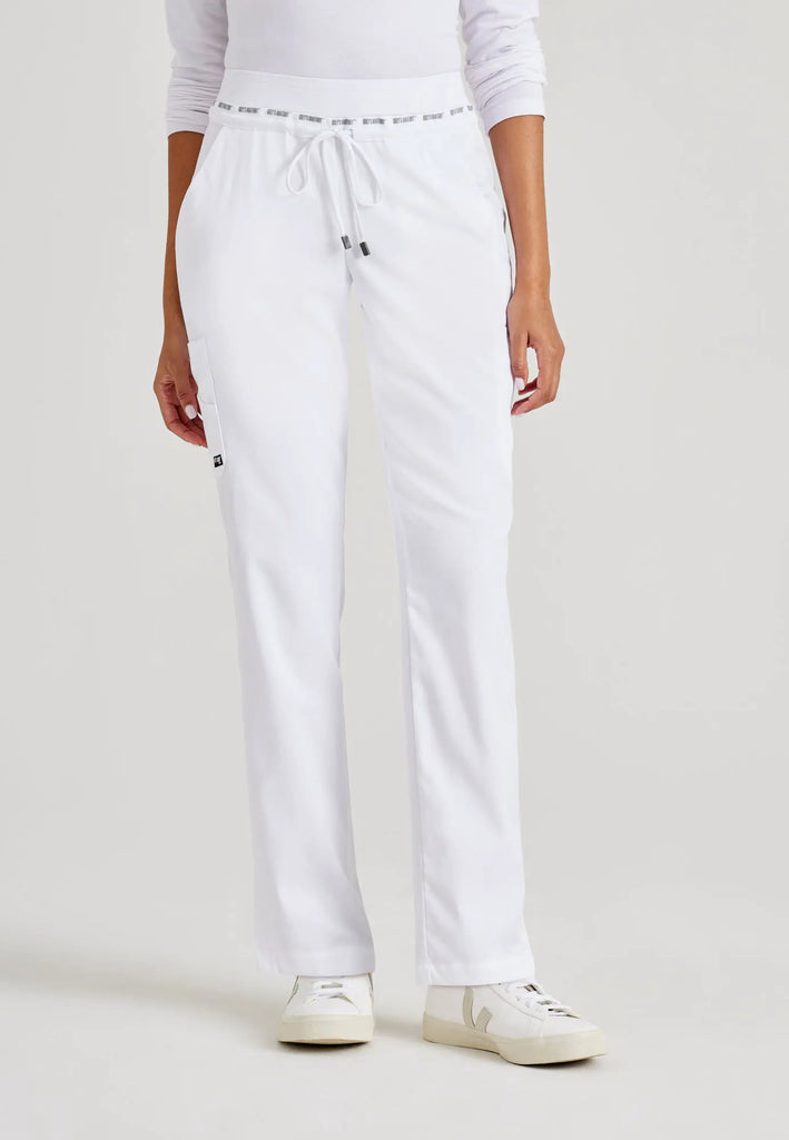 Barco Scrubs Women's Serena Pant White | scrub-supply.com