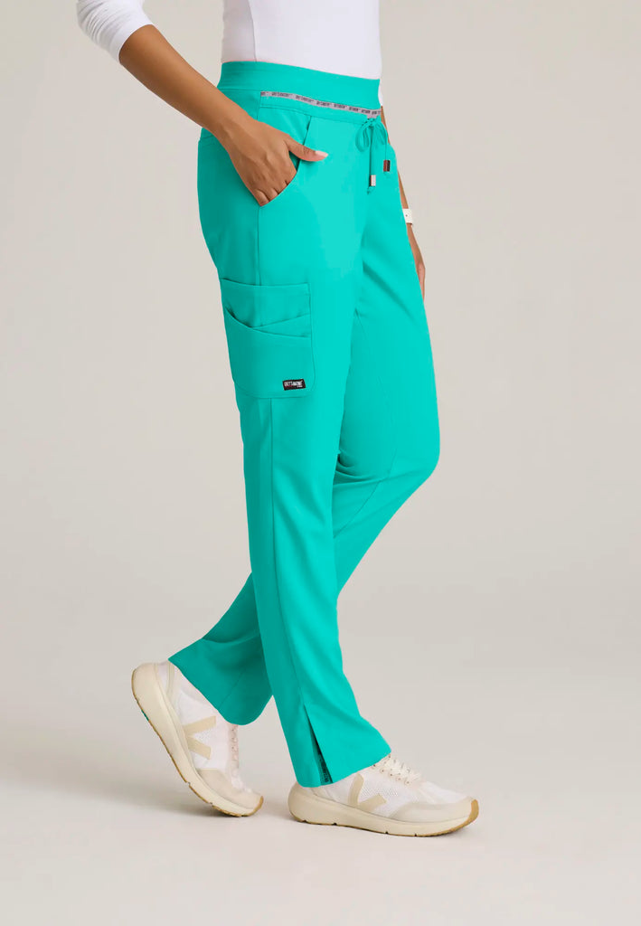 Barco Scrubs Women's Serena Pant Alpine Aqua | scrub-supply.com