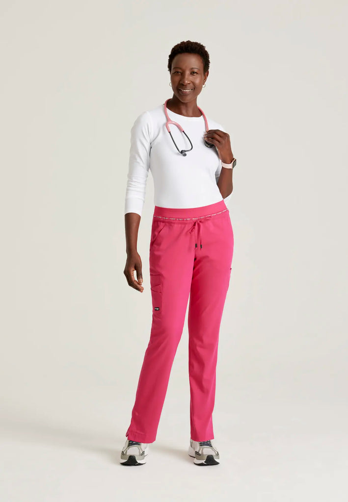 Barco Scrubs Women's Serena Pant Vibrance Pink | scrub-supply.com