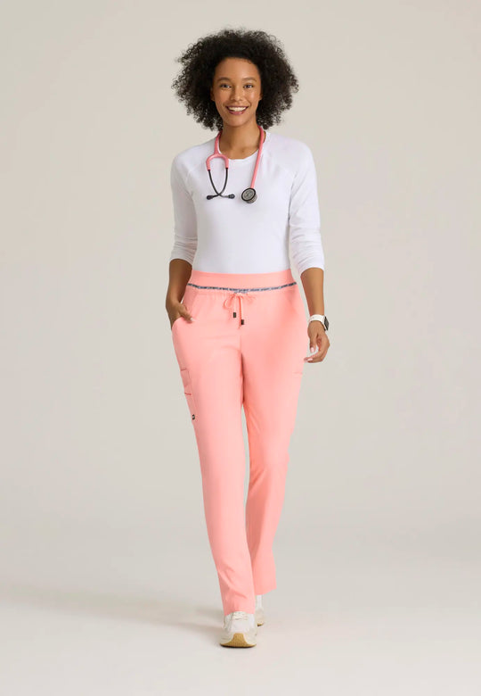 Grey's Anatomy by Barco Scrubs Women's Serena Pant Bright Papaya | scrub-supply.com
