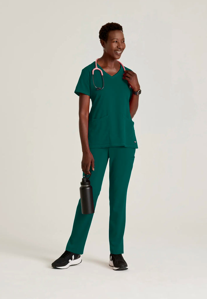 Barco Scrubs Women's Serena Pant Hunter Green | scrub-supply.com