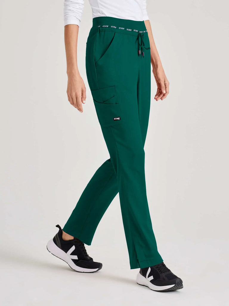 Barco Scrubs Women's Serena Pant Hunter Green | scrub-supply.com