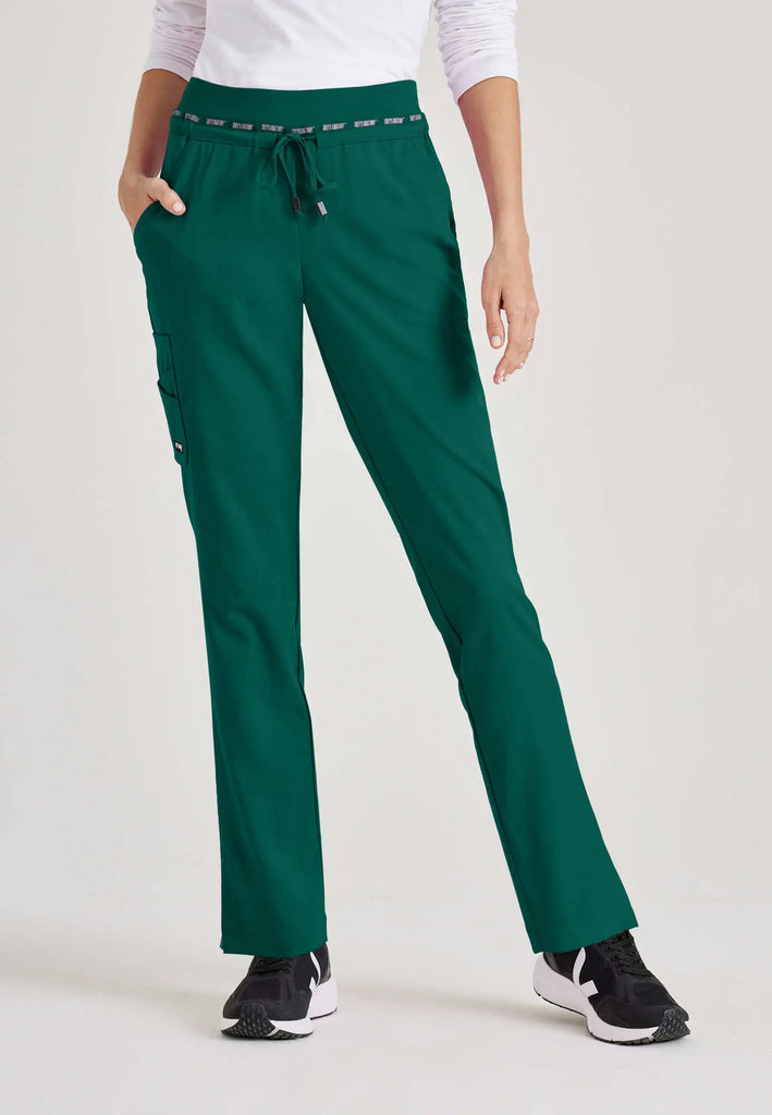 Barco Scrubs Women's Serena Pant Hunter Green | scrub-supply.com