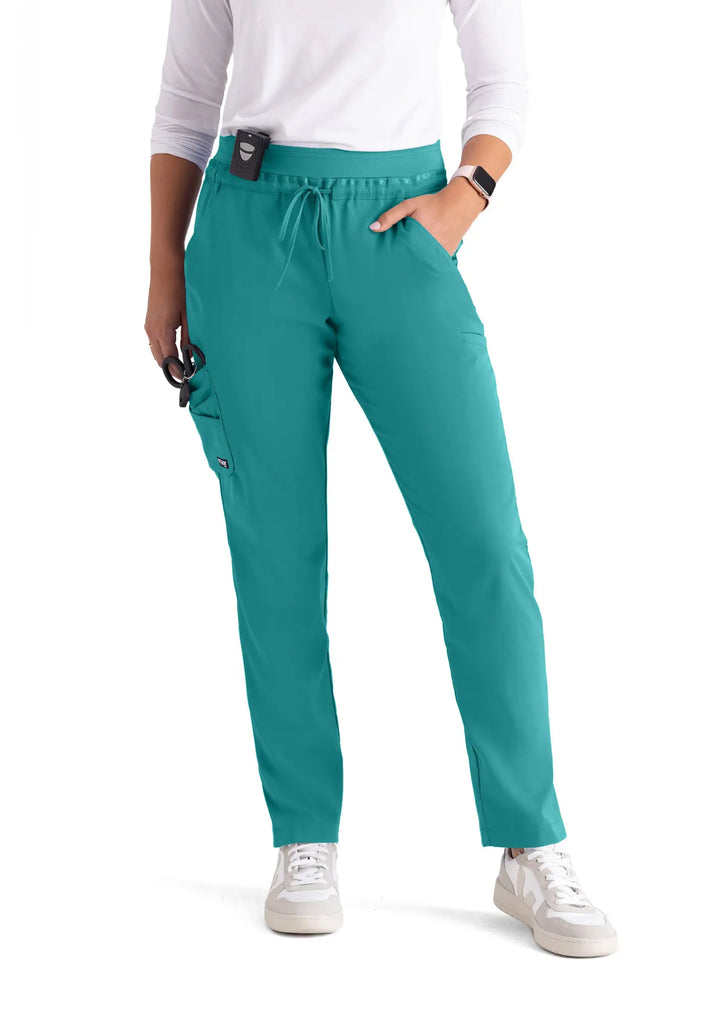 Barco Scrubs Women's Serena Pant Teal | scrub-supply.com