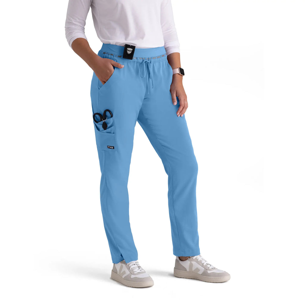 Barco Scrubs Women's Serena Pant Ceil Blue | scrub-supply.com