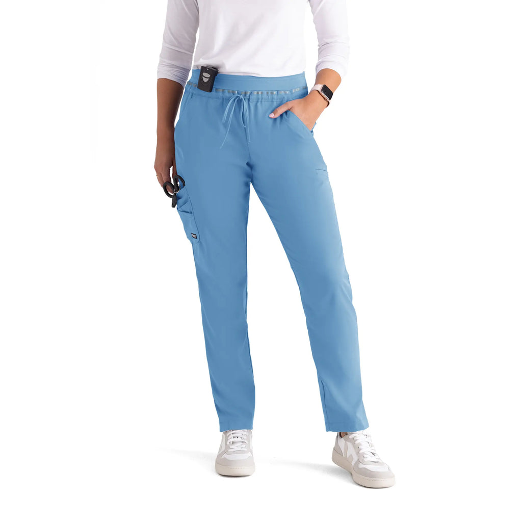 Barco Scrubs Women's Serena Pant Ceil Blue | scrub-supply.com