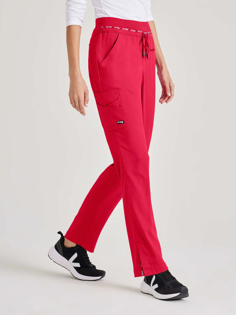 Barco Scrubs Women's Serena Pant Scarlet Red | scrub-supply.com