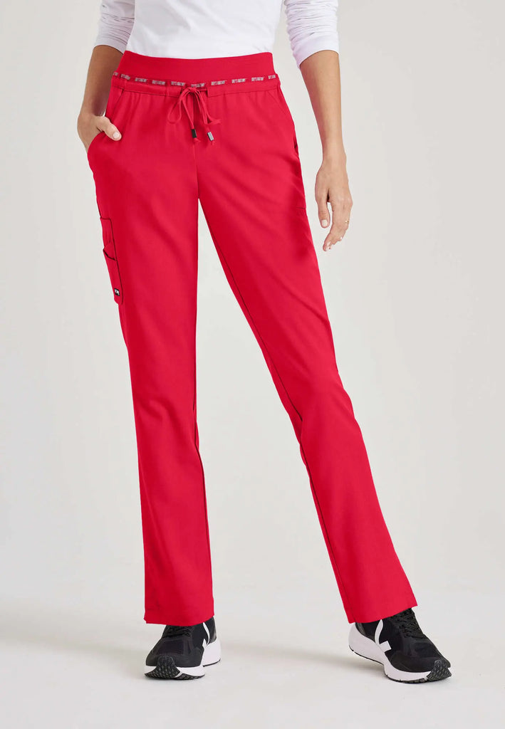 Barco Scrubs Women's Serena Pant Scarlet Red | scrub-supply.com