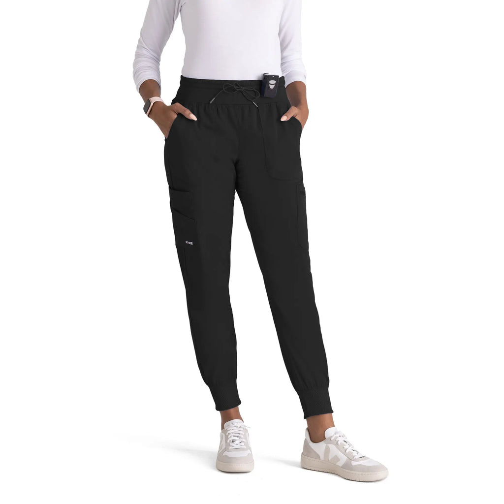 Barco Scrubs Women's Carly Jogger Black | scrub-supply.com