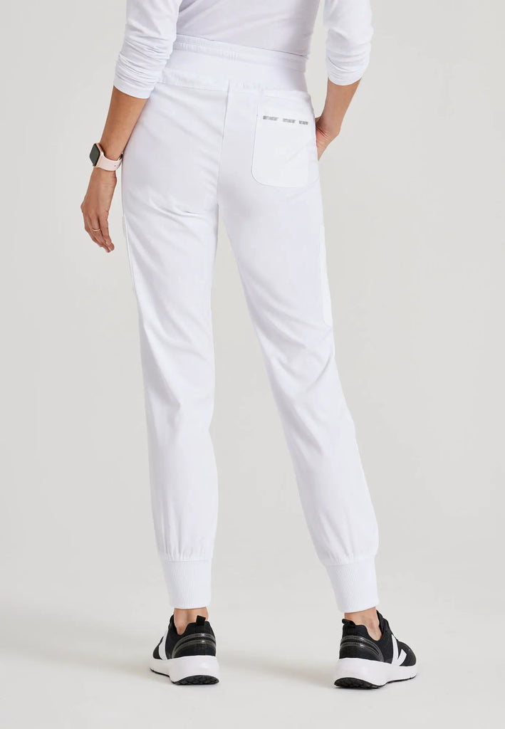 Barco Scrubs Women's Carly Jogger White | scrub-supply.com