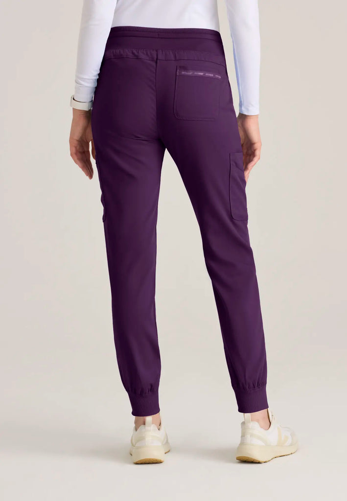 Barco Scrubs Women's Carly Jogger Eggplant | scrub-supply.com