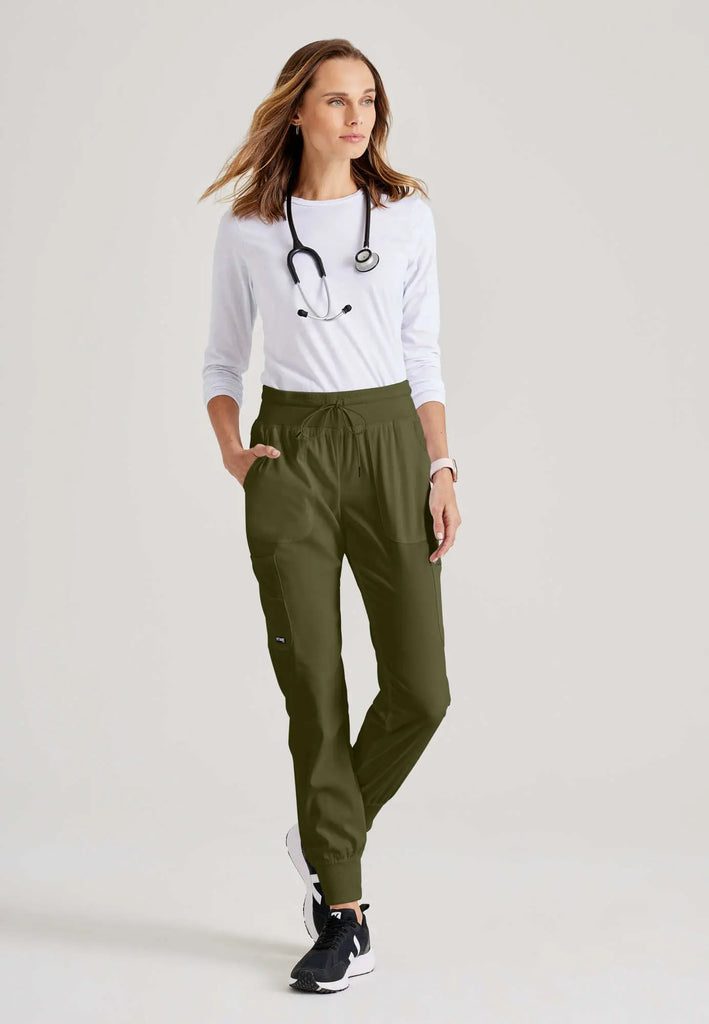 Barco Scrubs Women's Carly Jogger Olive | scrub-supply.com