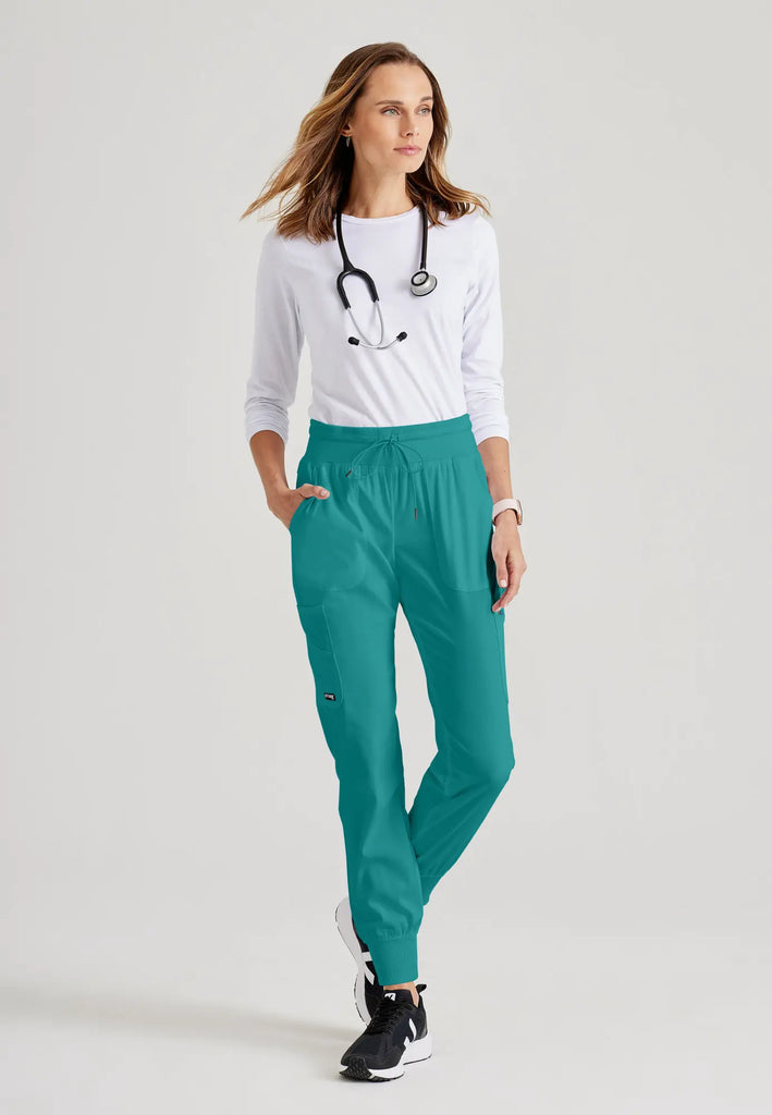 Barco Scrubs Women's Carly Jogger Teal | scrub-supply.com