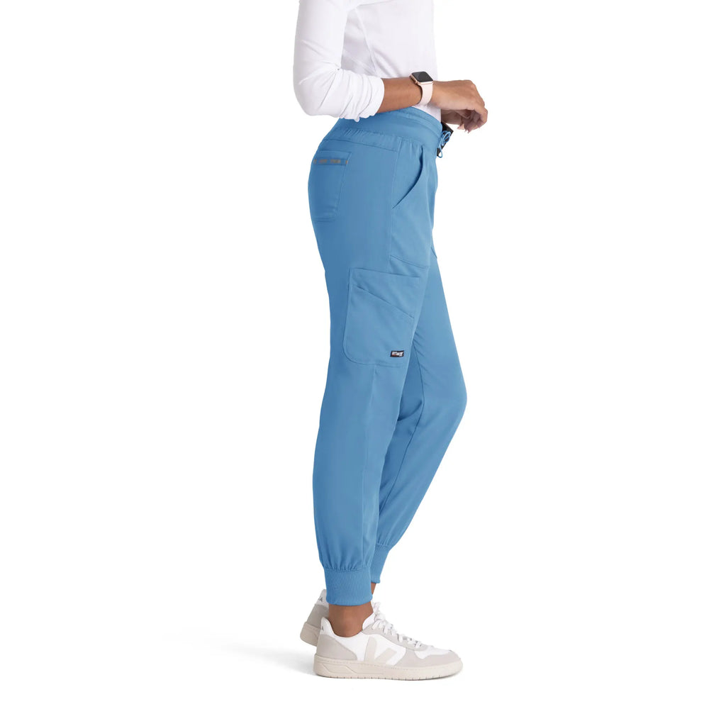 Barco Scrubs Women's Carly Jogger Ceil Blue | scrub-supply.com