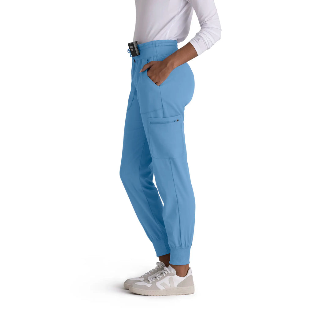 Barco Scrubs Women's Carly Jogger Ceil Blue | scrub-supply.com