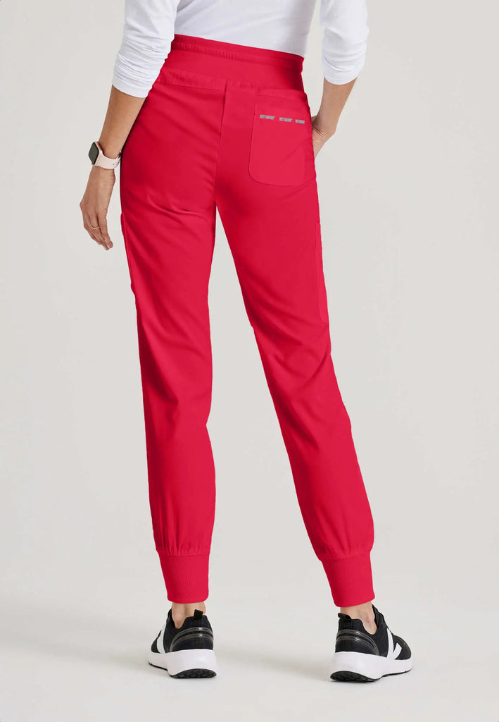 Barco Scrubs Women's Carly Jogger Scarlet Red | scrub-supply.com