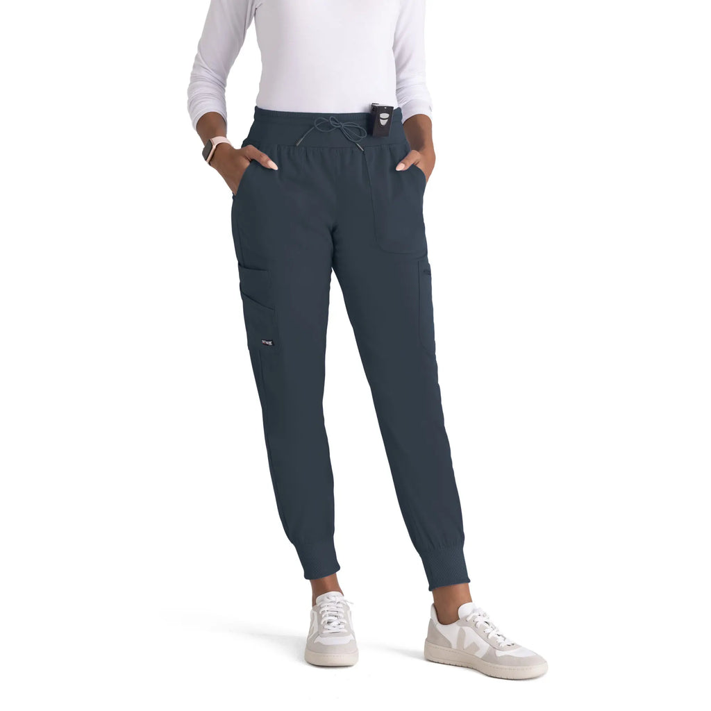 Barco Scrubs Women's Carly Jogger Steel | scrub-supply.com