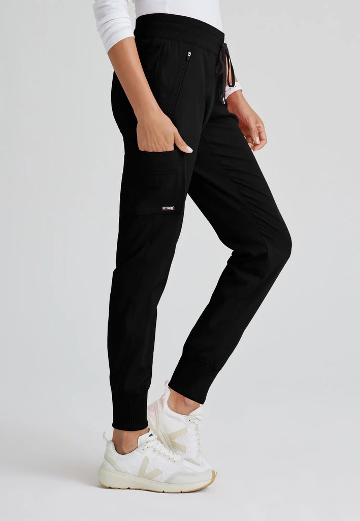 Barco Scrubs Women's Eden Jogger Black | scrub-supply.com