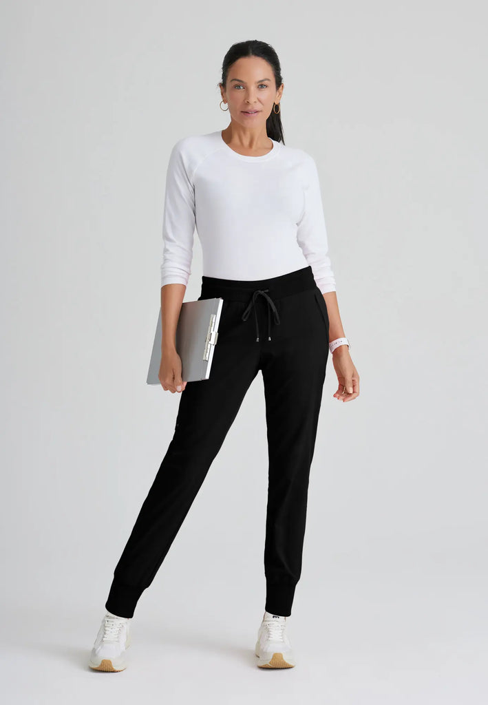 Barco Scrubs Women's Eden Jogger Black | scrub-supply.com