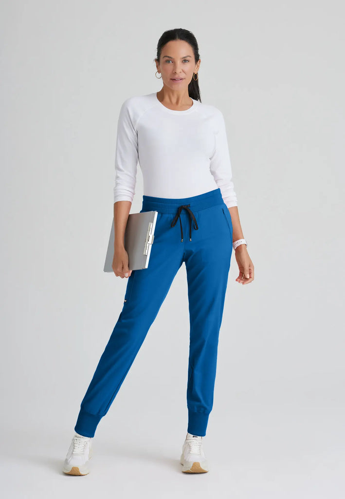 Barco Scrubs Women's Eden Jogger New Royal | scrub-supply.com