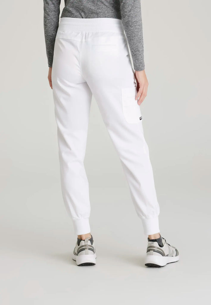 Barco Scrubs Women's Eden Jogger White | scrub-supply.com