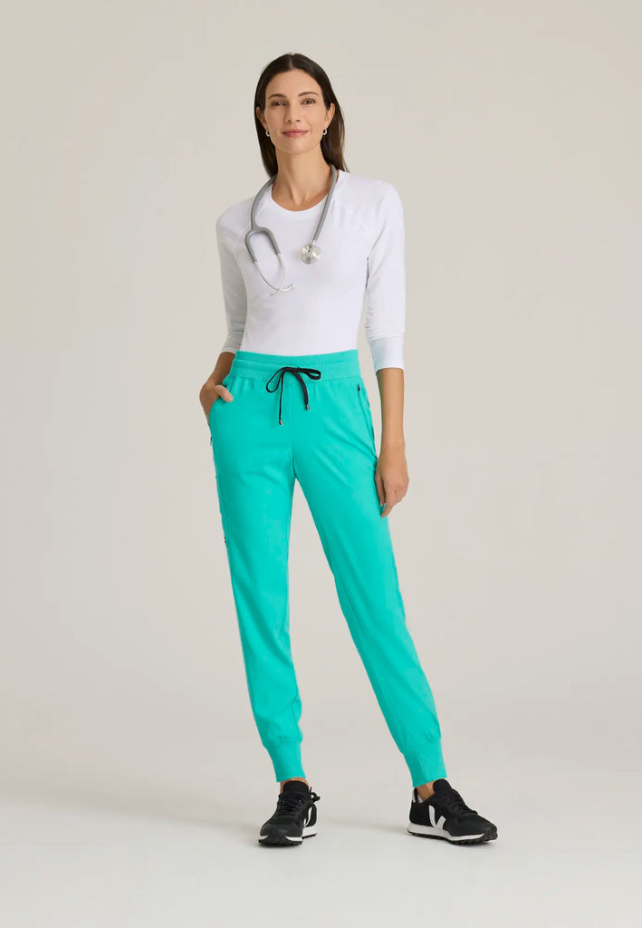 Barco Scrubs Women's Eden Jogger Alpine Aqua | scrub-supply.com