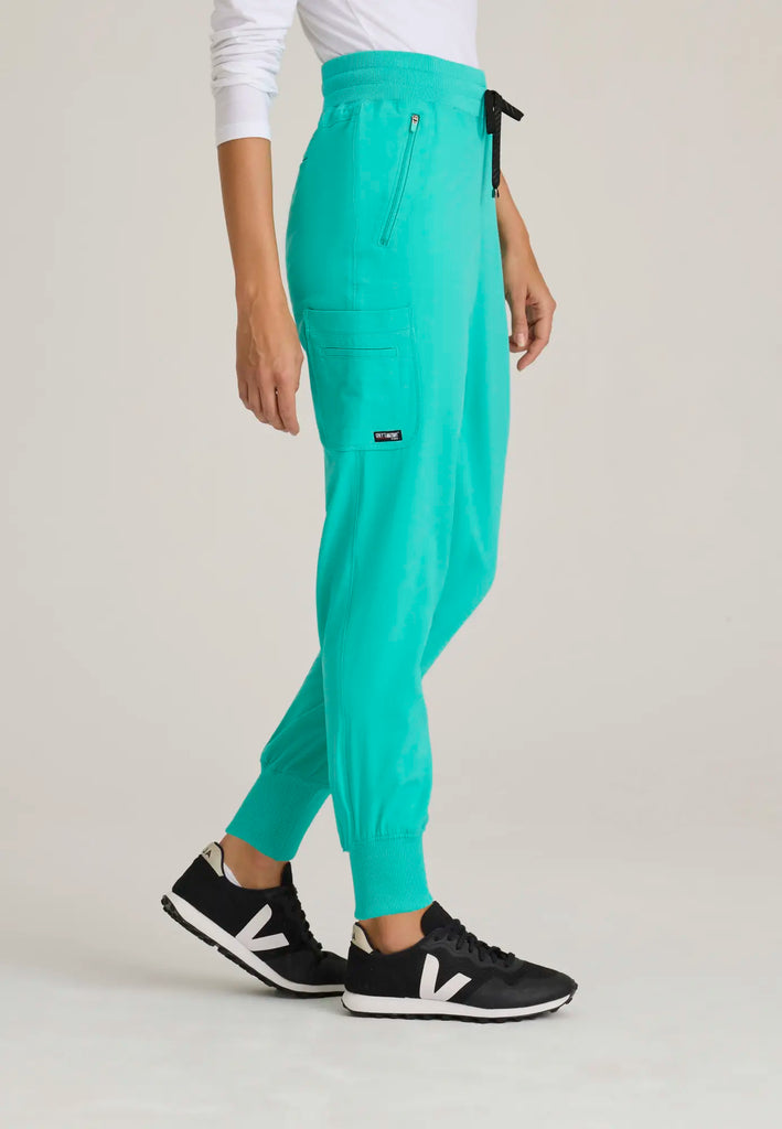 Barco Scrubs Women's Eden Jogger Alpine Aqua | scrub-supply.com