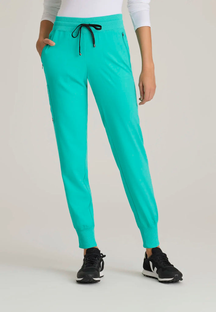 Barco Scrubs Women's Eden Jogger Alpine Aqua | scrub-supply.com