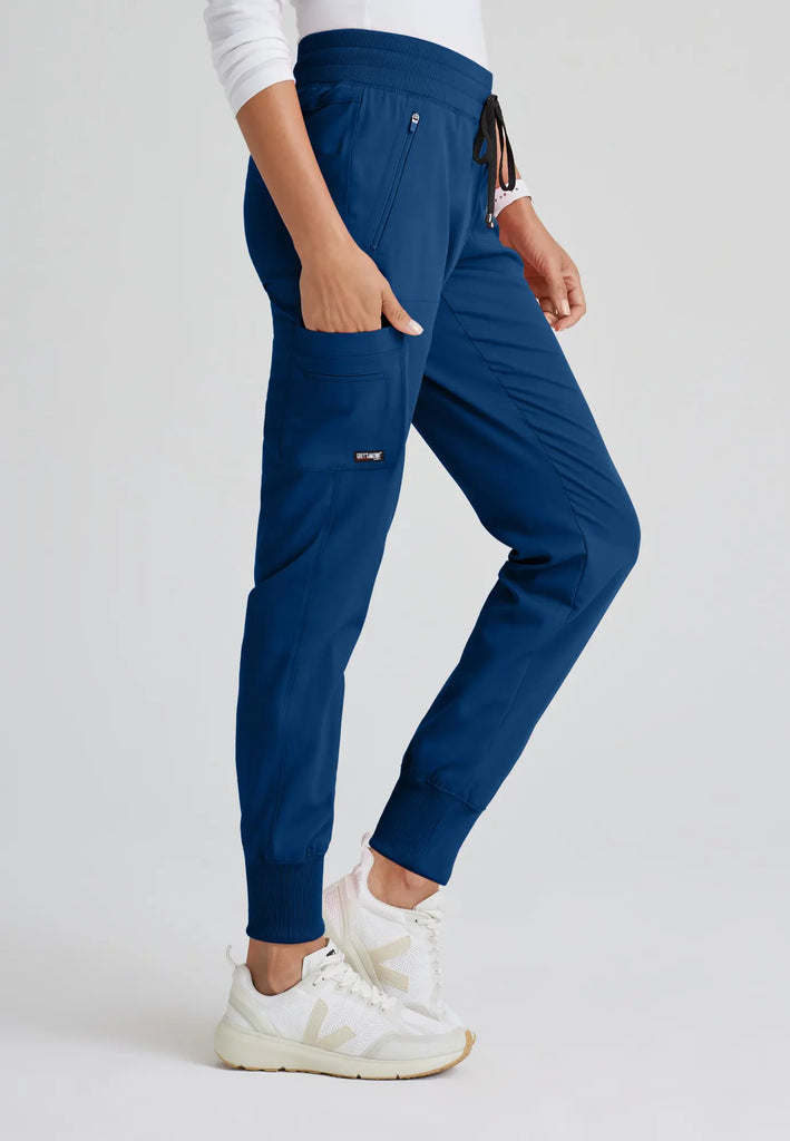 Barco Scrubs Women's Eden Jogger Indigo | scrub-supply.com