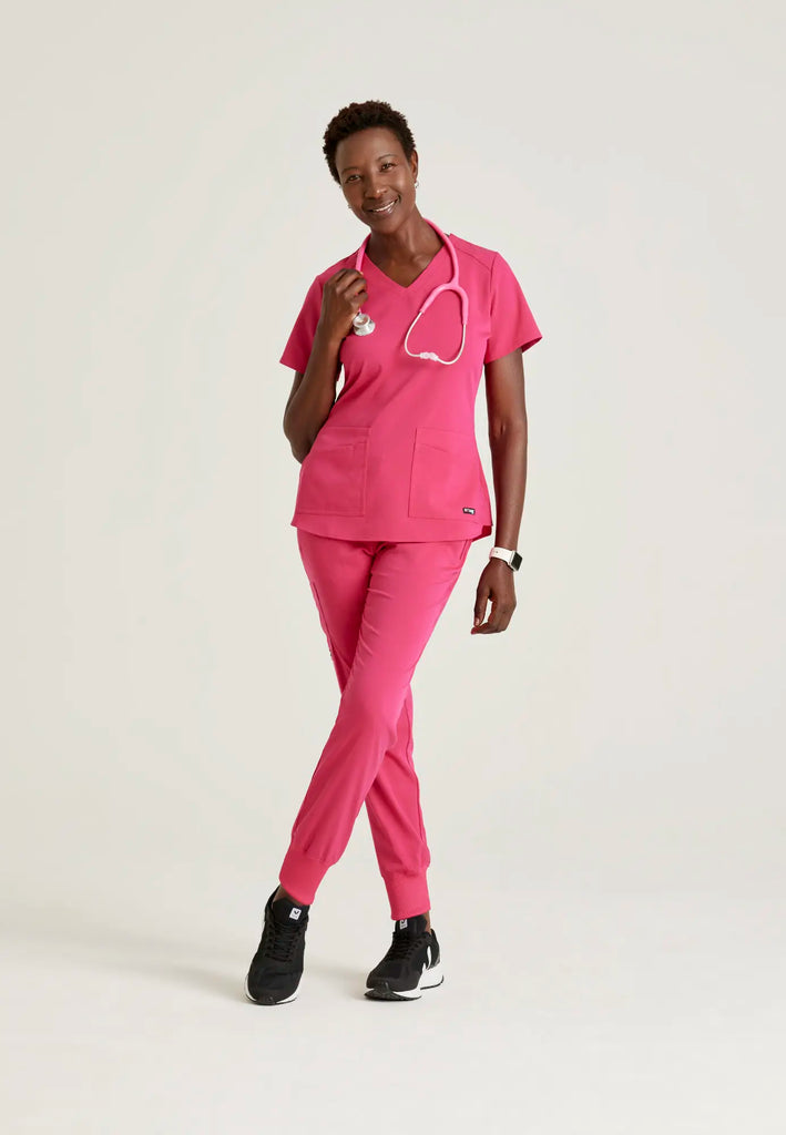 Barco Scrubs Women's Eden Jogger Vibrance Pink | scrub-supply.com