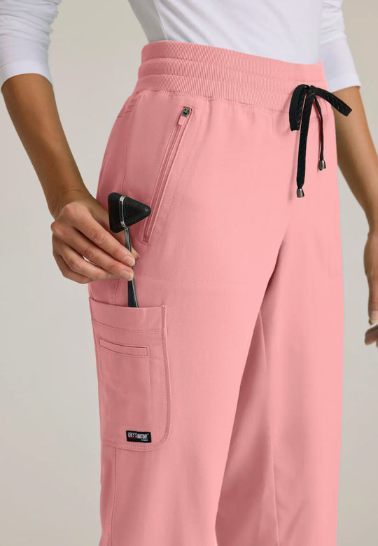 Grey's Anatomy by Barco Scrubs Women's Eden Jogger Bright Papaya | scrub-supply.com
