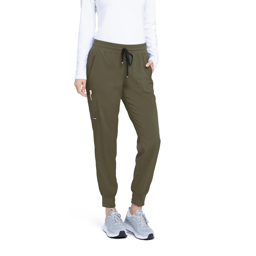 Barco Scrubs Women's Eden Jogger Olive | scrub-supply.com