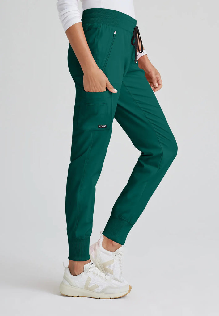 Barco Scrubs Women's Eden Jogger Hunter Green | scrub-supply.com