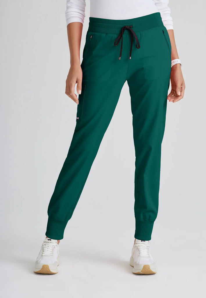 Barco Scrubs Women's Eden Jogger Hunter Green | scrub-supply.com