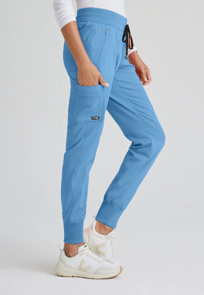 Barco Scrubs Women's Eden Jogger Ceil Blue | scrub-supply.com