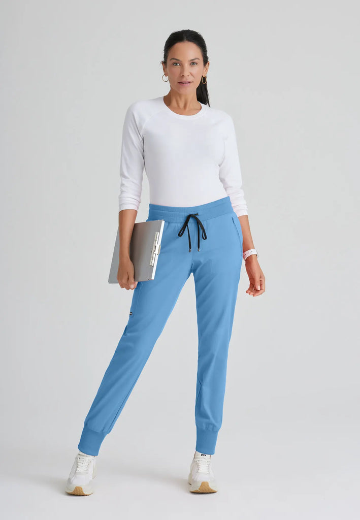 Barco Scrubs Women's Eden Jogger Ceil Blue | scrub-supply.com