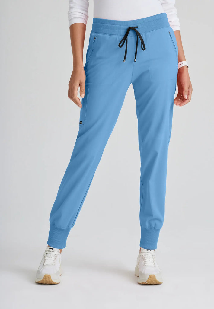 Barco Scrubs Women's Eden Jogger Ceil Blue | scrub-supply.com