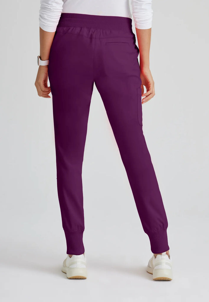 Barco Scrubs Women's Eden Jogger Wine | scrub-supply.com